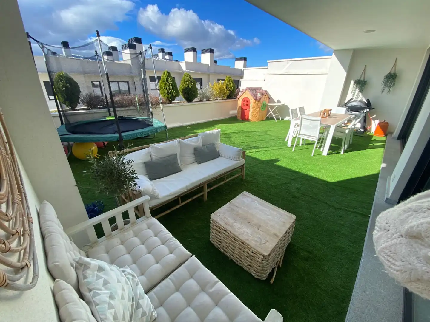 Terrassa de Casa adosada en venda en Boadilla del Monte amb Calefacció, Jardí privat i Terrassa