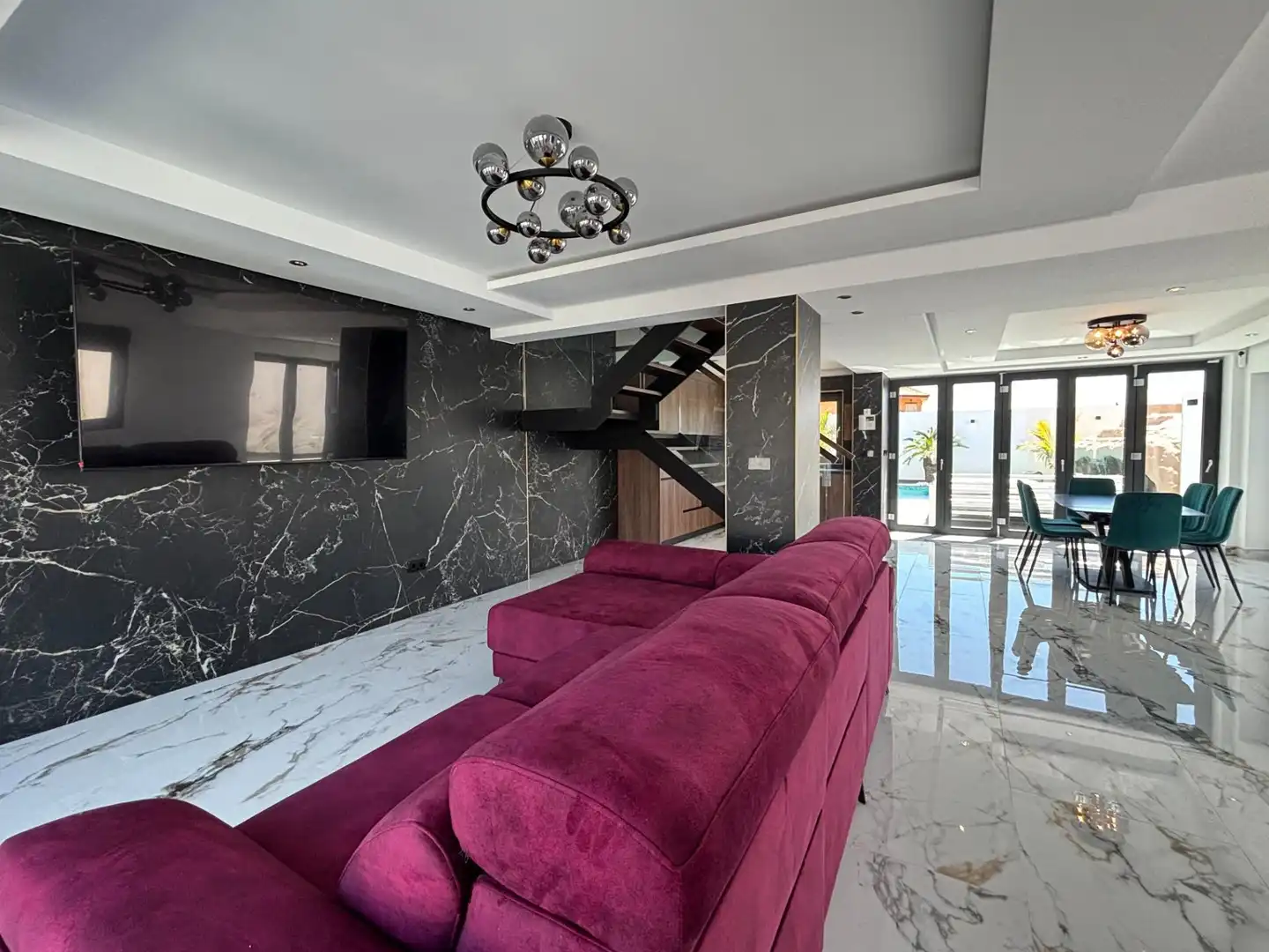 Sala de estar de Casa o chalet en venta en Cartagena con Aire acondicionado, Terraza y Piscina