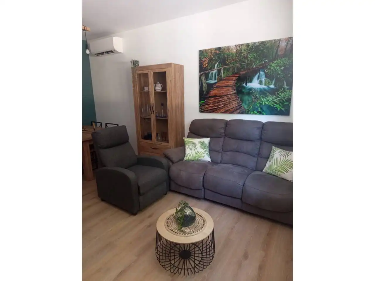 Living room of Flat for sale in La Roca del Vallès  with Air Conditioner, Heating and Private garden