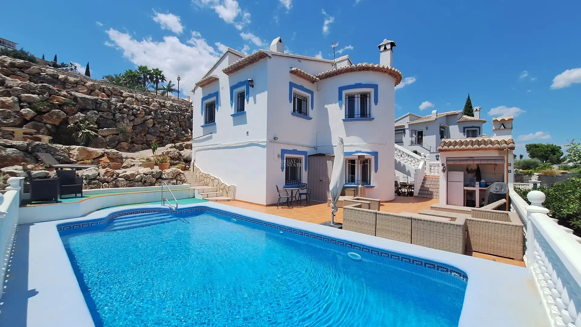 Exterior view of Houses for sale in El Ràfol d'Almúnia  with Air Conditioner, Heating and Terrace