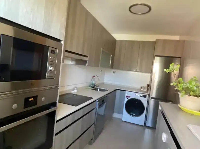 Küche von Wohnung zur Miete in Roquetas de Mar mit Klimaanlage, Schwimmbad und Balkon