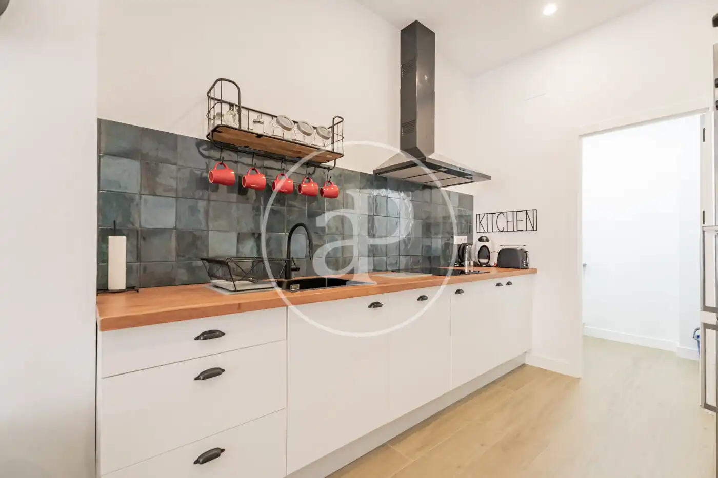 Kitchen of Flat for rent in Madrid  with Air Conditioner, Heating and Furnished