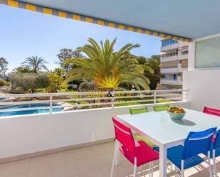 Jardí de Apartament de lloguer en Villajoyosa / La Vila Joiosa amb Terrassa, Piscina i Moblat