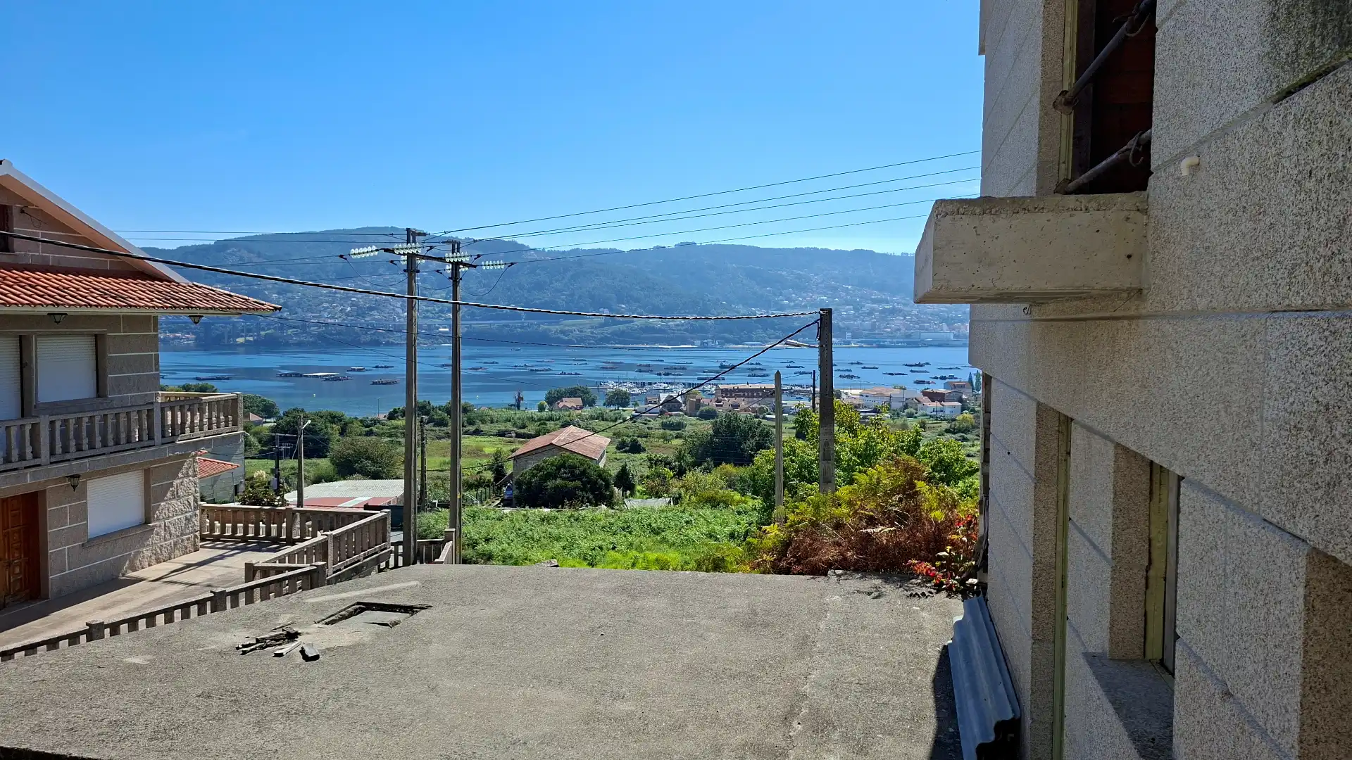 Vista exterior de Casa adosada en venta en Moaña, Pontevedra