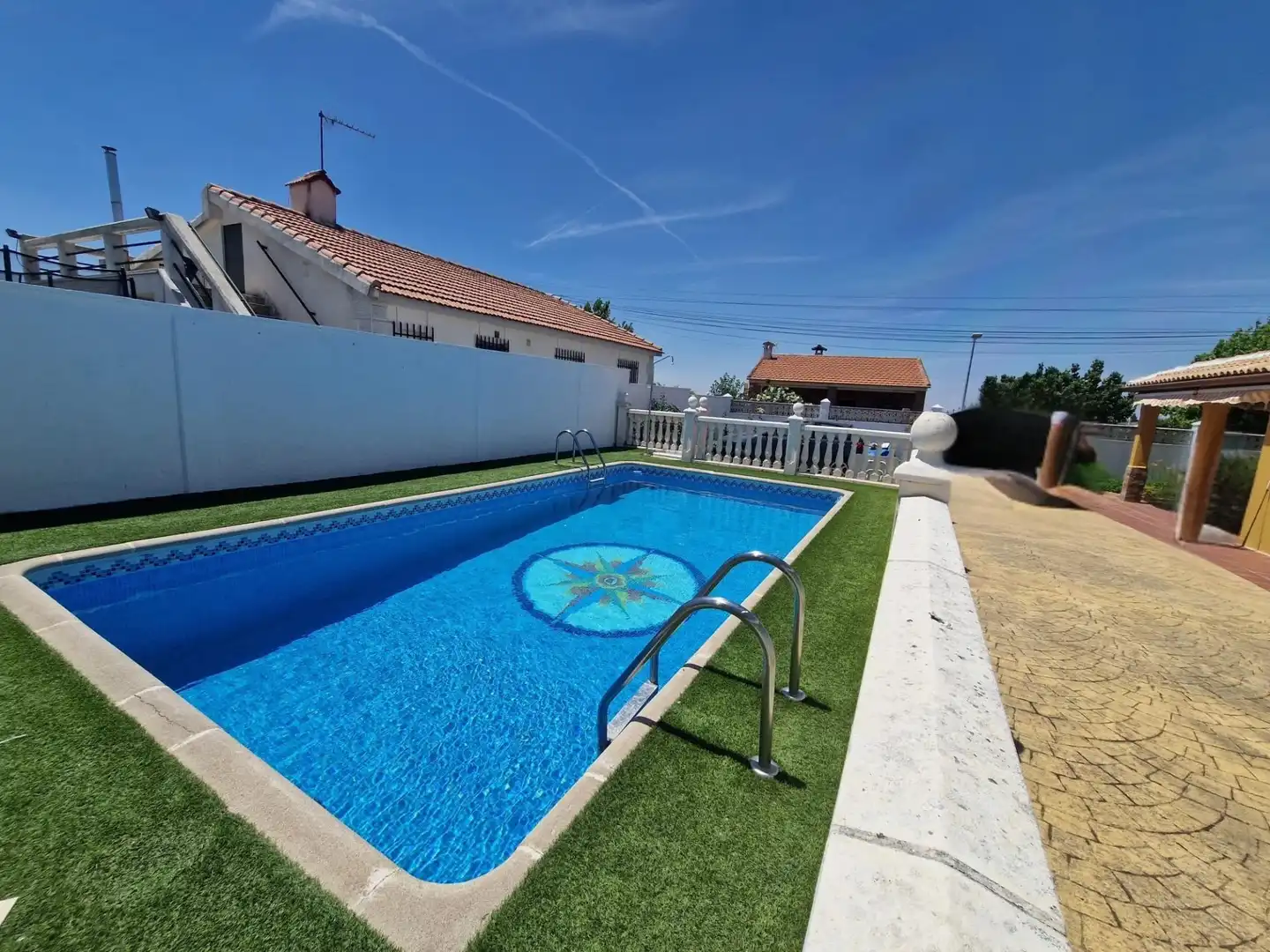 Swimming pool of Houses for sale in Palomeque  with Heating, Private garden and Storage room