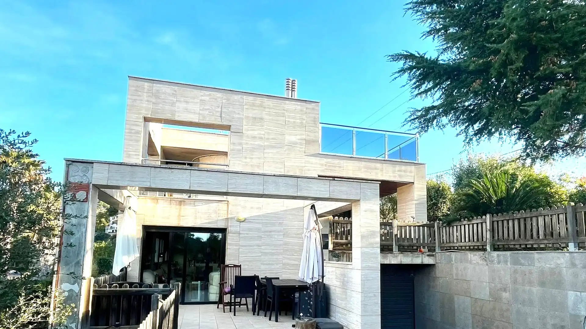 Terraza de Casa o chalet en venta en Santa Susanna con Aire acondicionado, Calefacción y Jardín privado