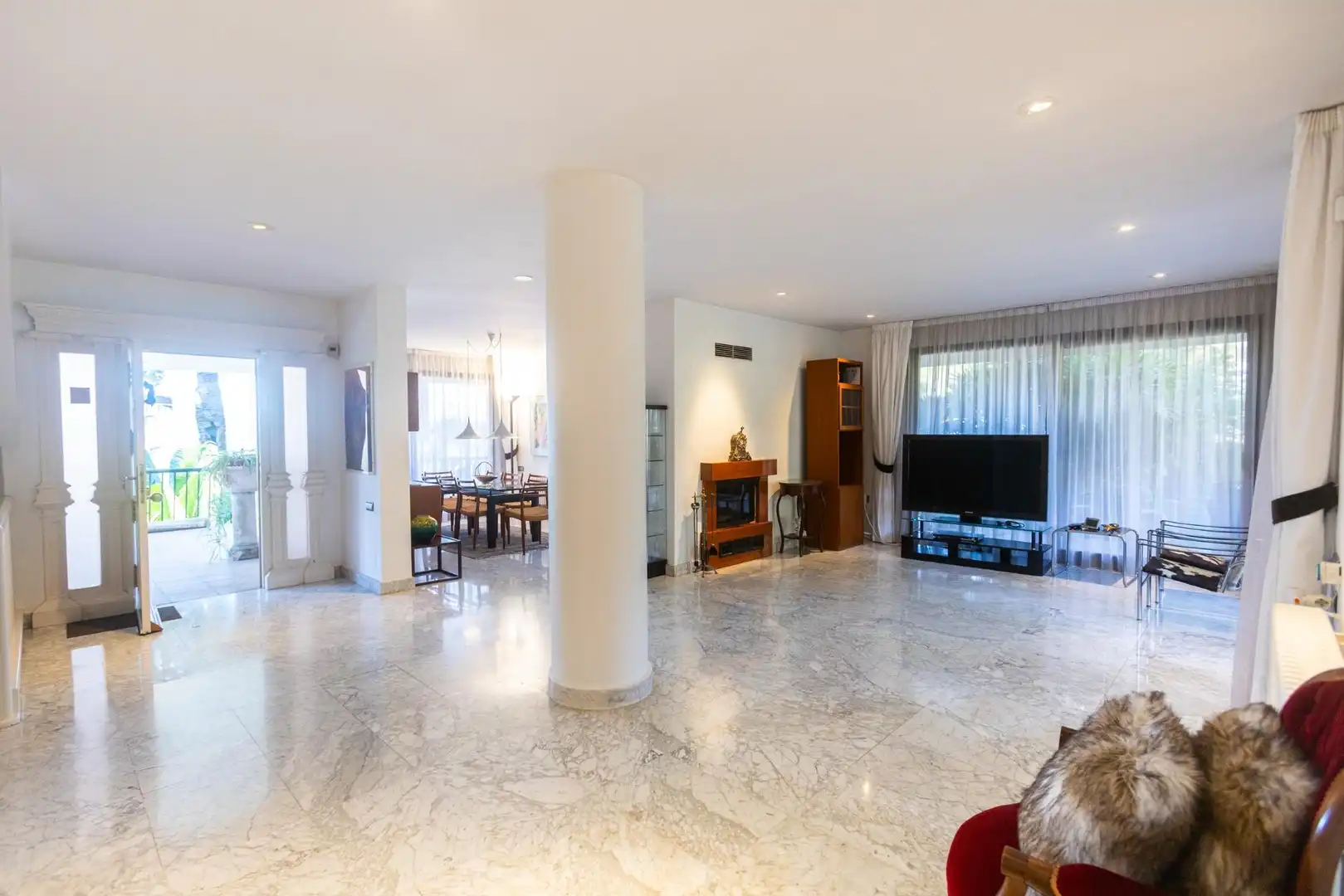Sala de estar de Casa o chalet en venta en Murcia con Aire acondicionado, Jardín privado y Terraza