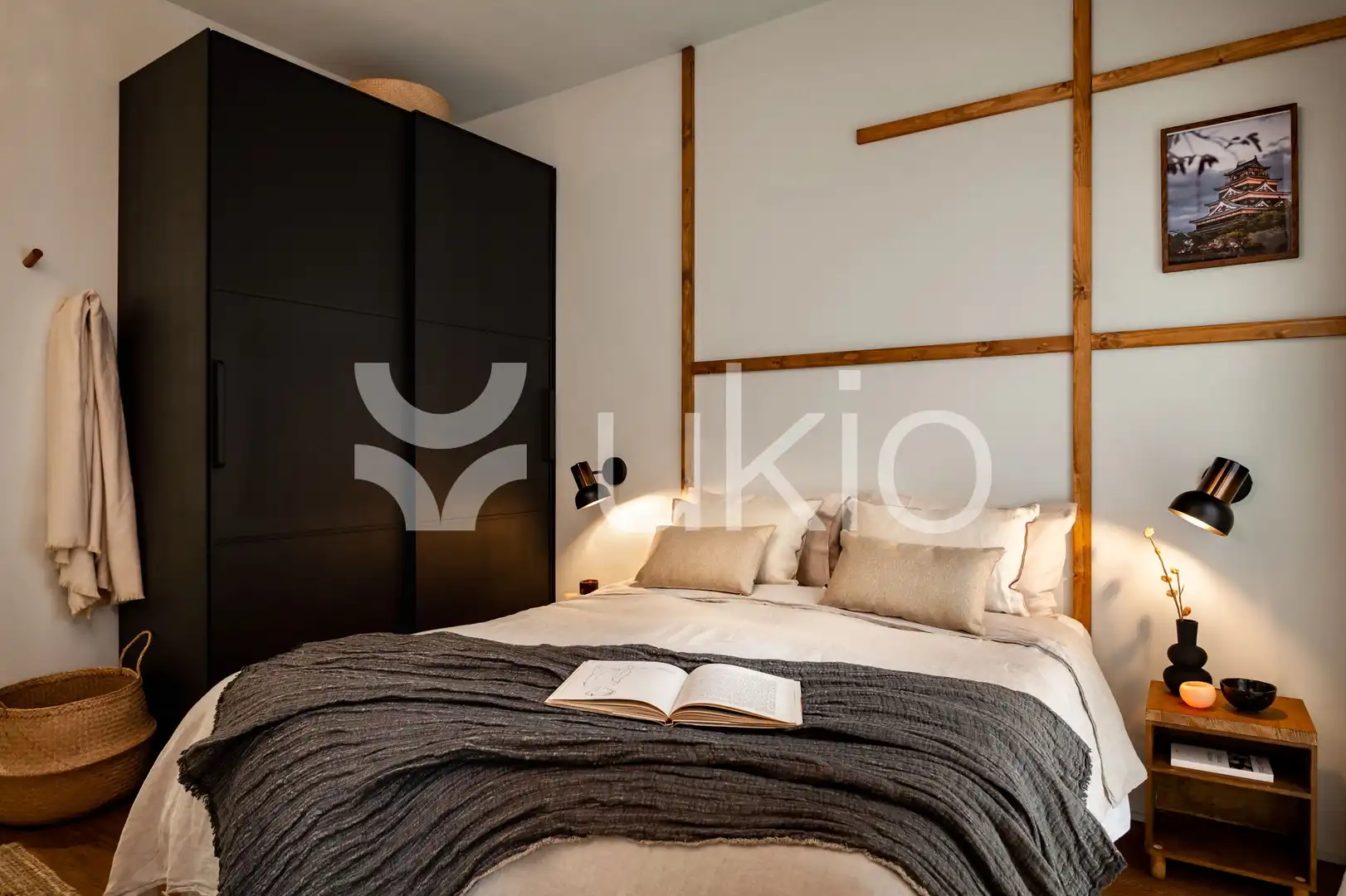Dormitori de Apartament de lloguer en Barcelona amb Aire condicionat, Moblat i Forn