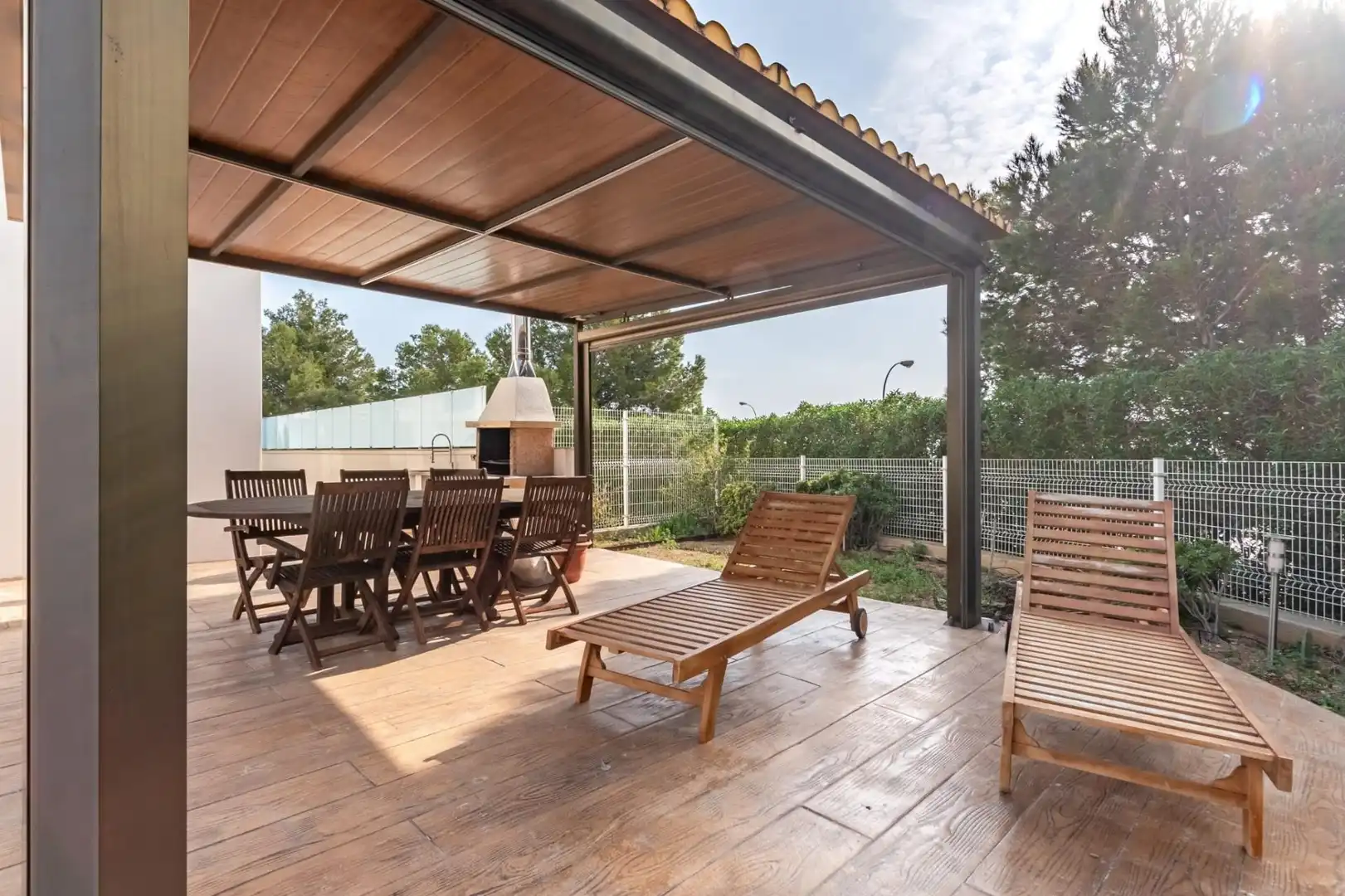 Terraza de Casa adosada en venta en L'Ampolla con Jardín privado y Piscina comunitaria