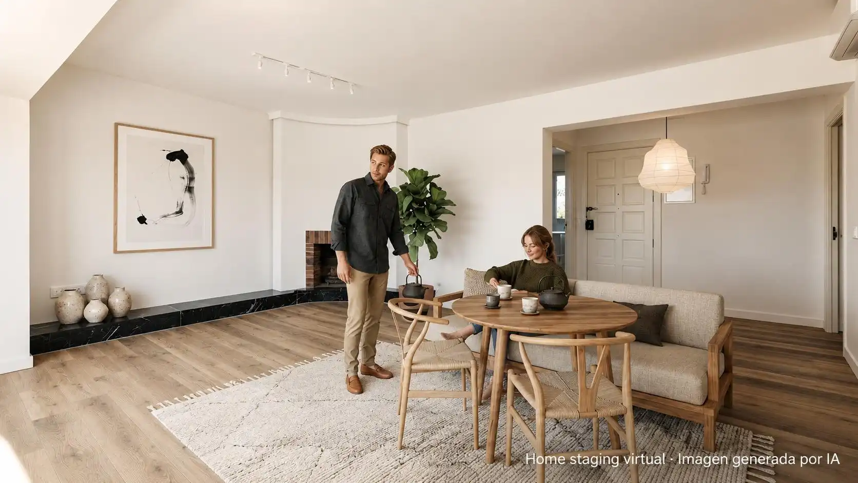 Sala d'estar de Pis en venda en  Palma de Mallorca amb Aire condicionat i Terrassa