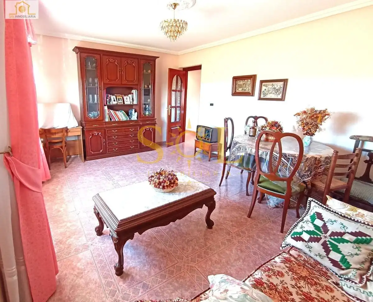 Sala de estar de Casa o chalet en venta en Villanueva de las Manzanas con Calefacción, Jardín privado y Parquet