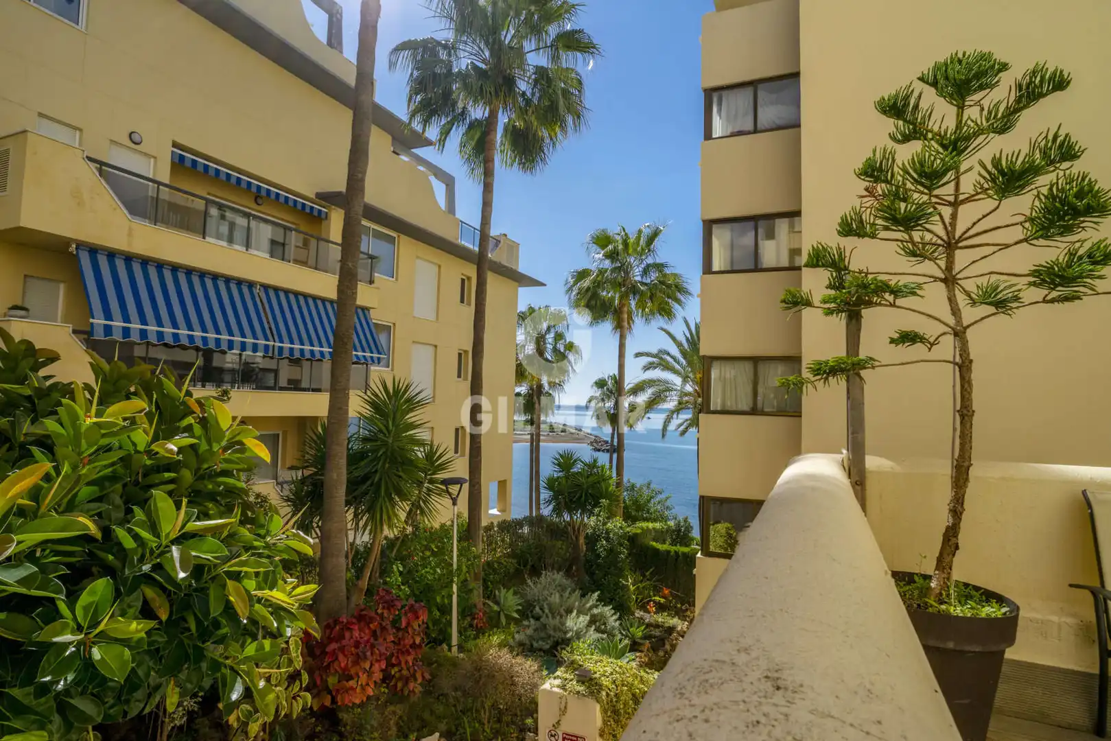 Vista exterior de Planta baja en venta en Estepona con Calefacción, Jardín privado y Piscina