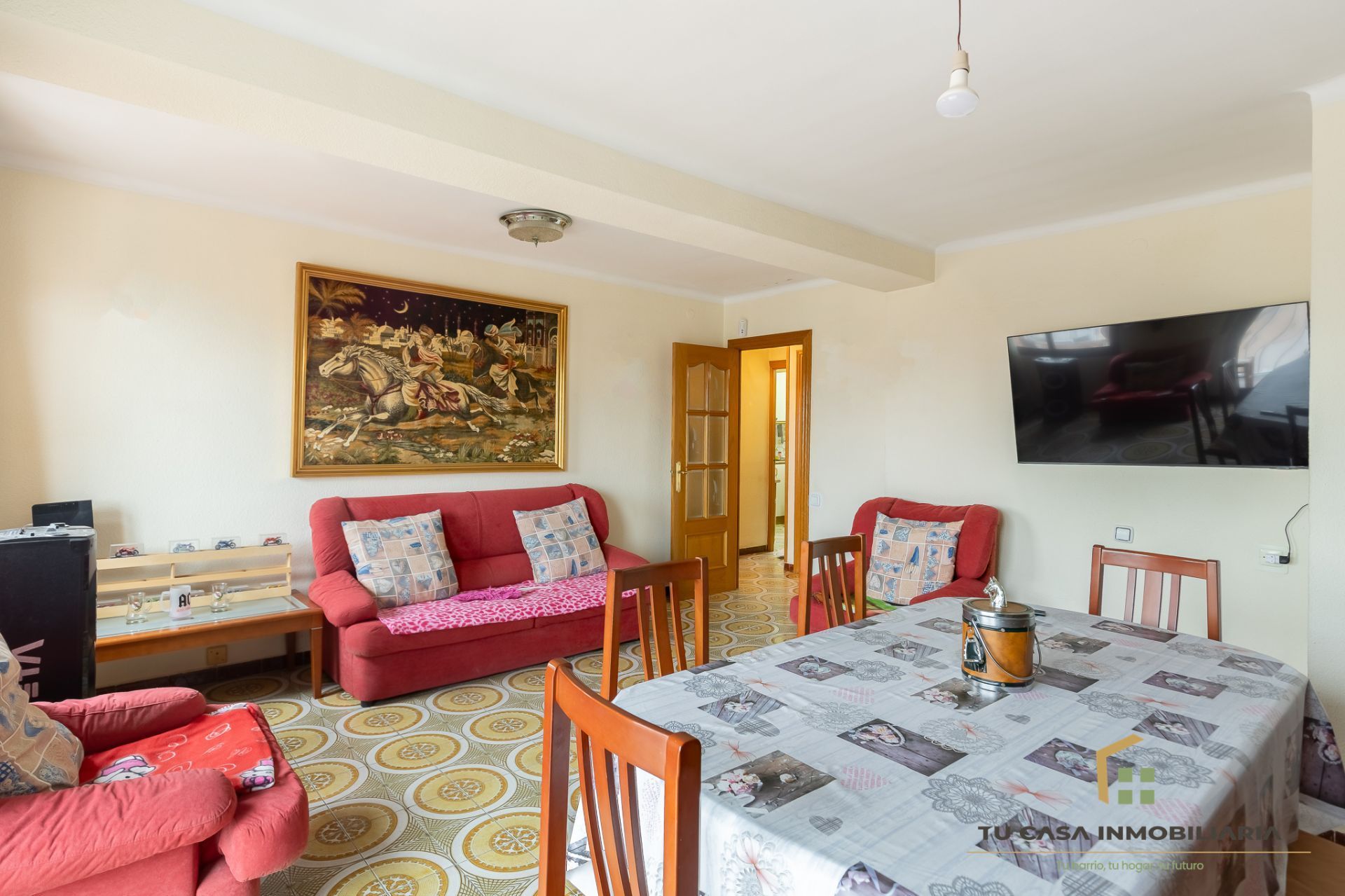 Sala de estar de Piso en venta en Badalona con Aire acondicionado, Calefacción y Amueblado