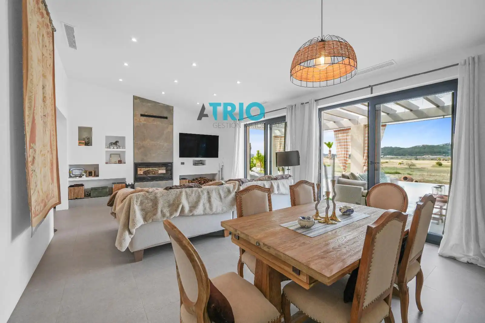 Living room of Houses for sale in Sant Joan  with Air Conditioner, Heating and Terrace