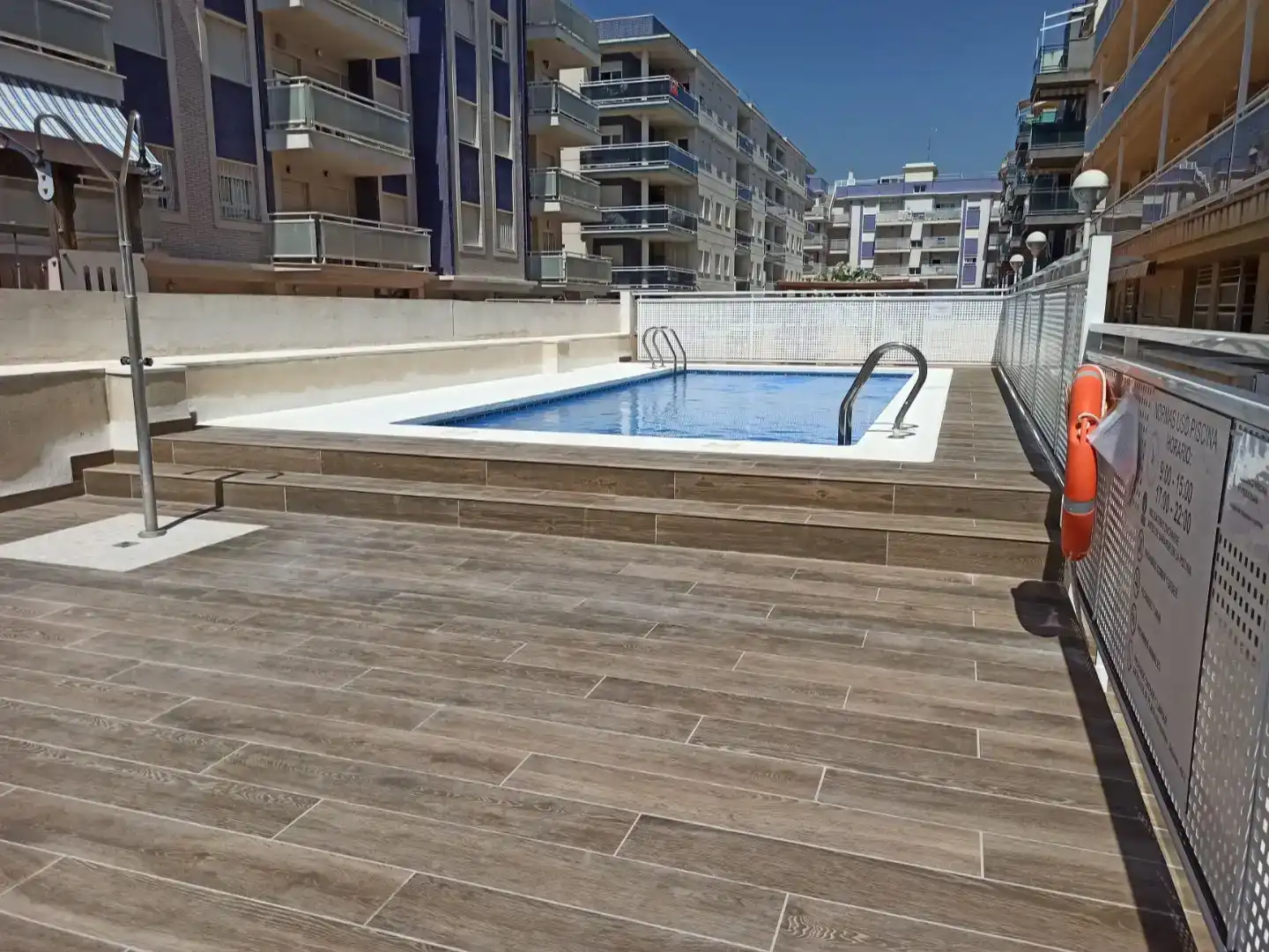 Piscina de Pis de lloguer en Moncofa amb Aire condicionat, Piscina i Balcó