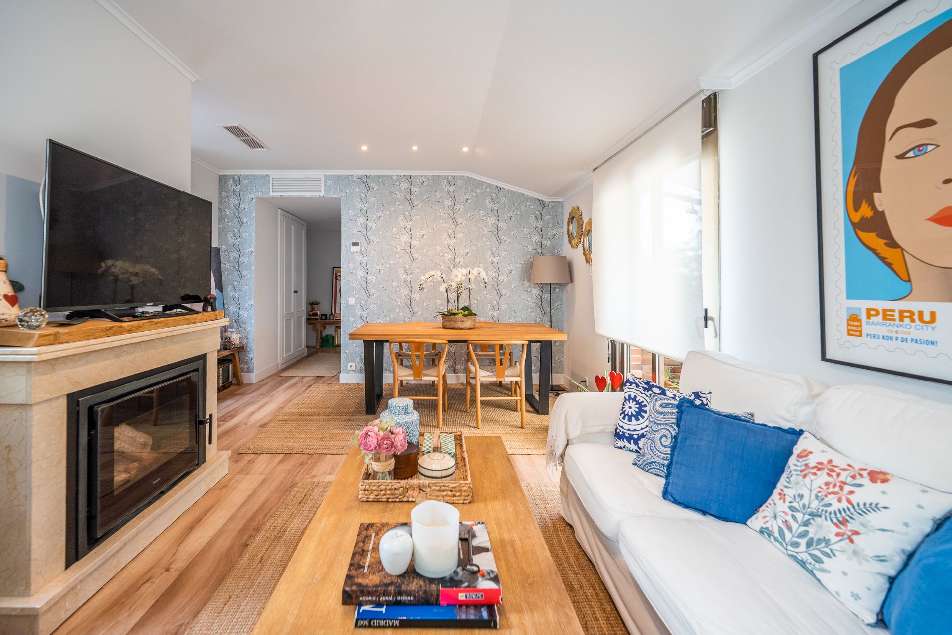 Sala d'estar de Àtic en venda en Las Rozas de Madrid amb Aire condicionat, Calefacció i Terrassa