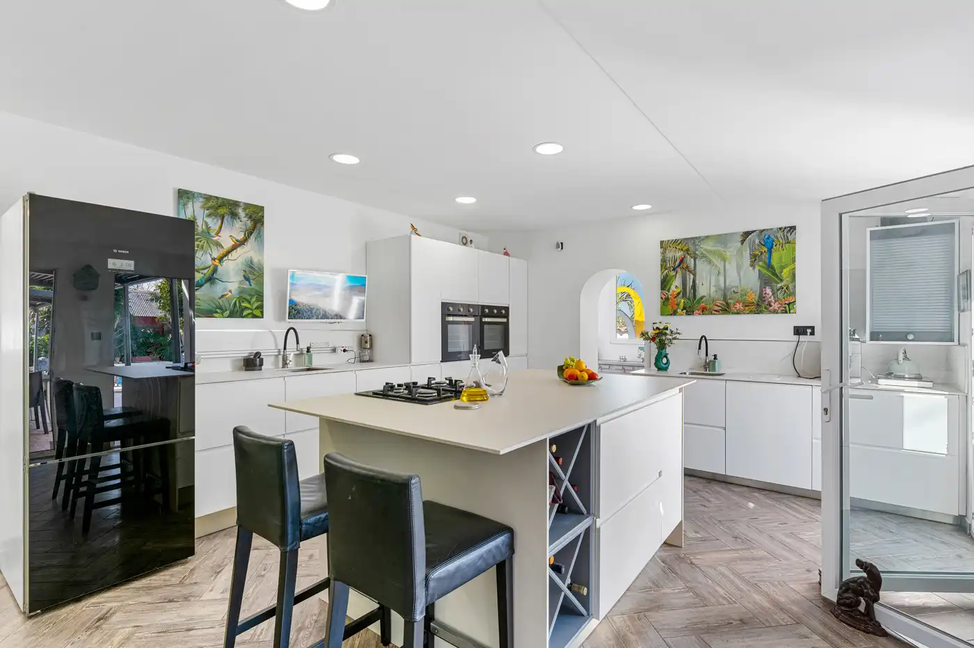 Cocina de Casa o chalet en venta en Daya Nueva con Aire acondicionado, Jardín privado y Piscina