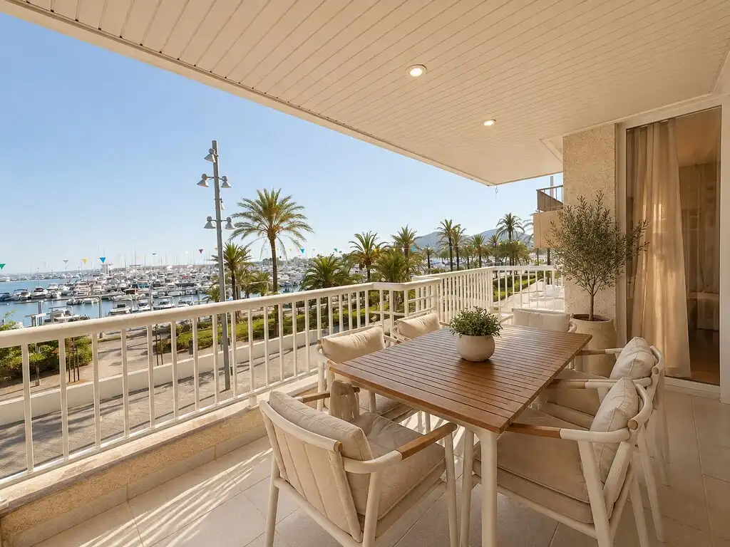 Terrasse von Wohnungen zur Miete in Alcúdia mit Terrasse und Möbliert
