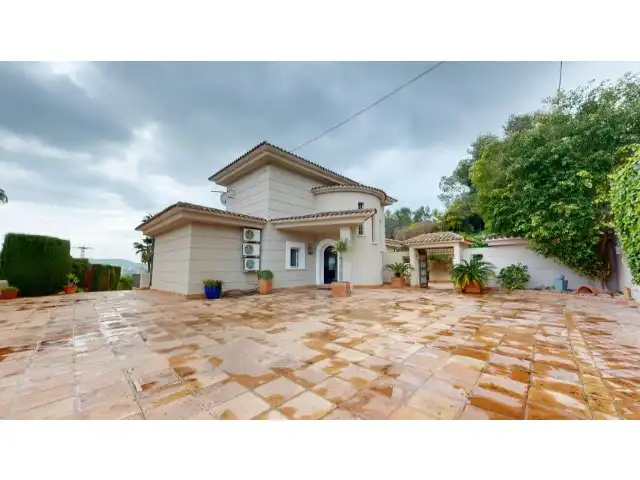 Vista exterior de Casa o chalet en venta en Moraira con Aire acondicionado, Calefacción y Jardín privado
