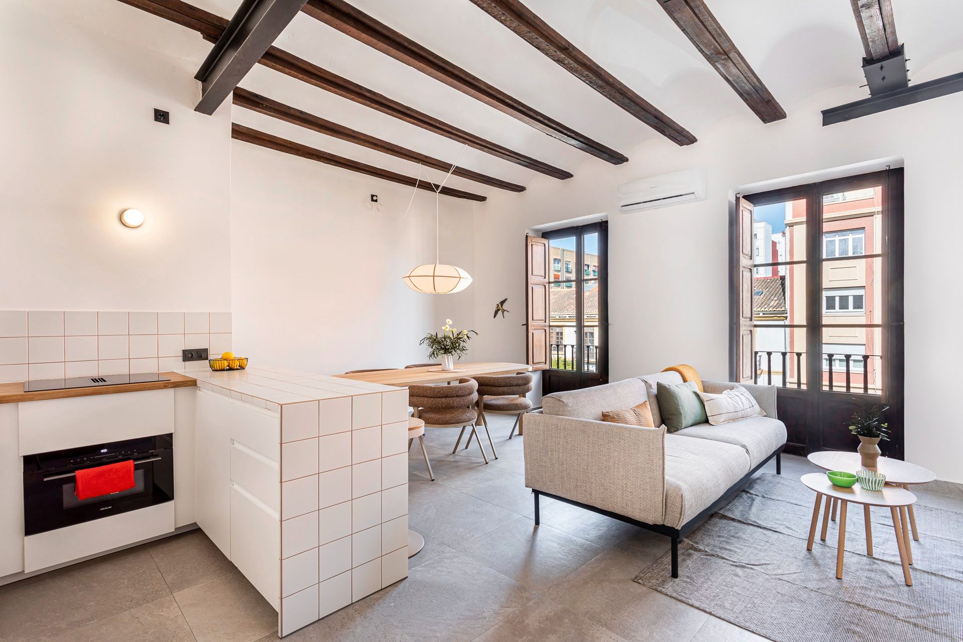 Sala d'estar de Pis en venda en  Valencia Capital amb Aire condicionat, Calefacció i Moblat