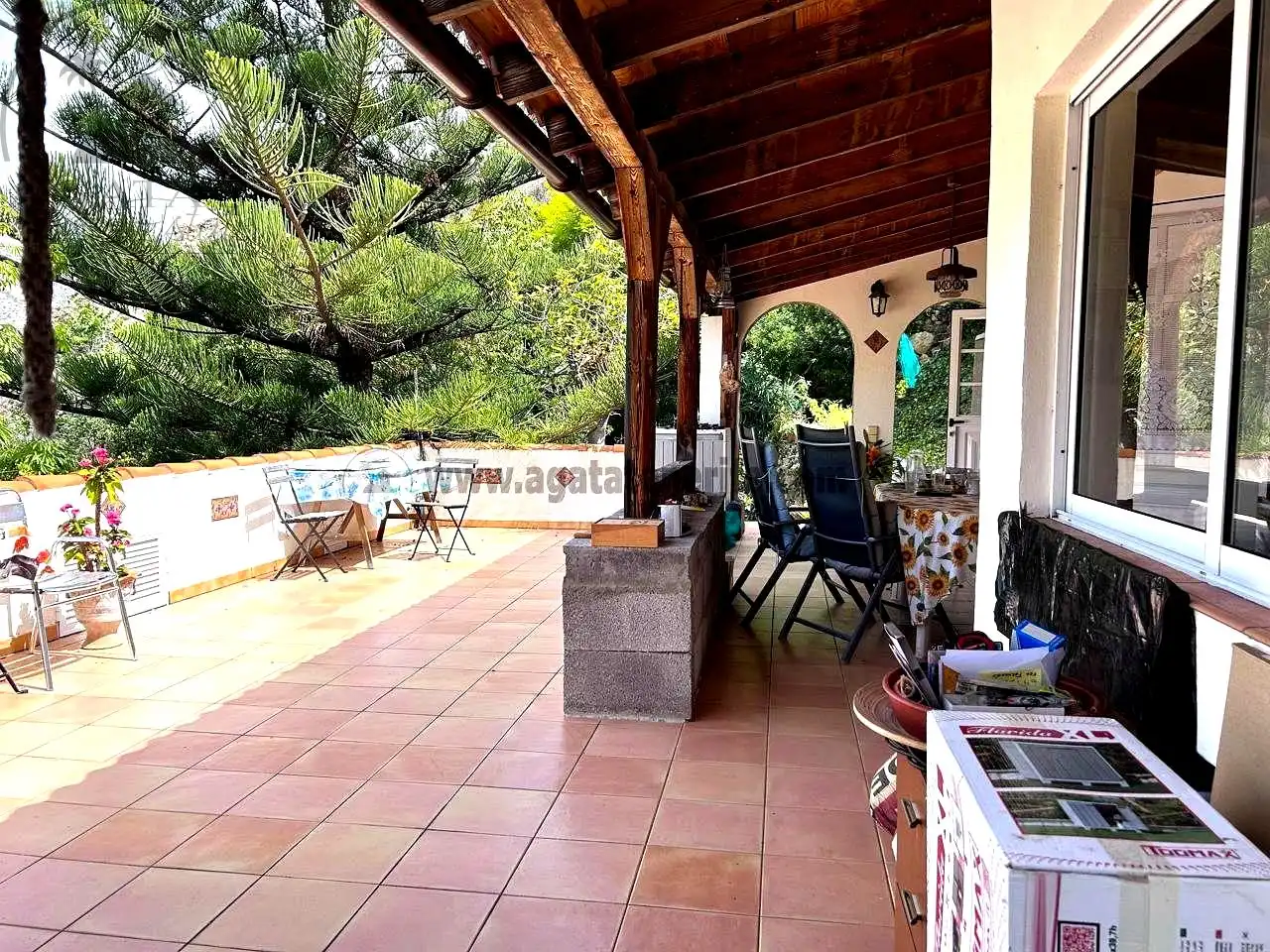 Terraza de Finca rústica en venta en Vallehermoso con Aire acondicionado, Calefacción y Jardín privado