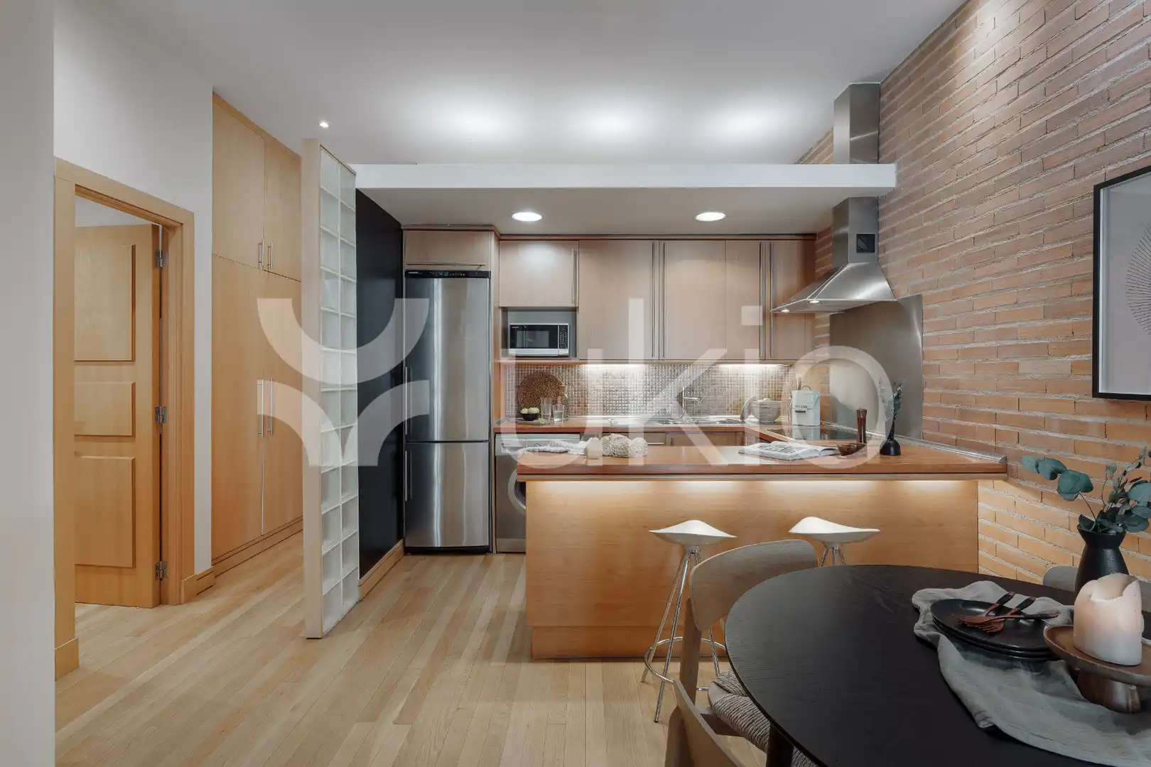 Kitchen of Apartments for rent in Madrid  with Air Conditioner, Heating and Furnished