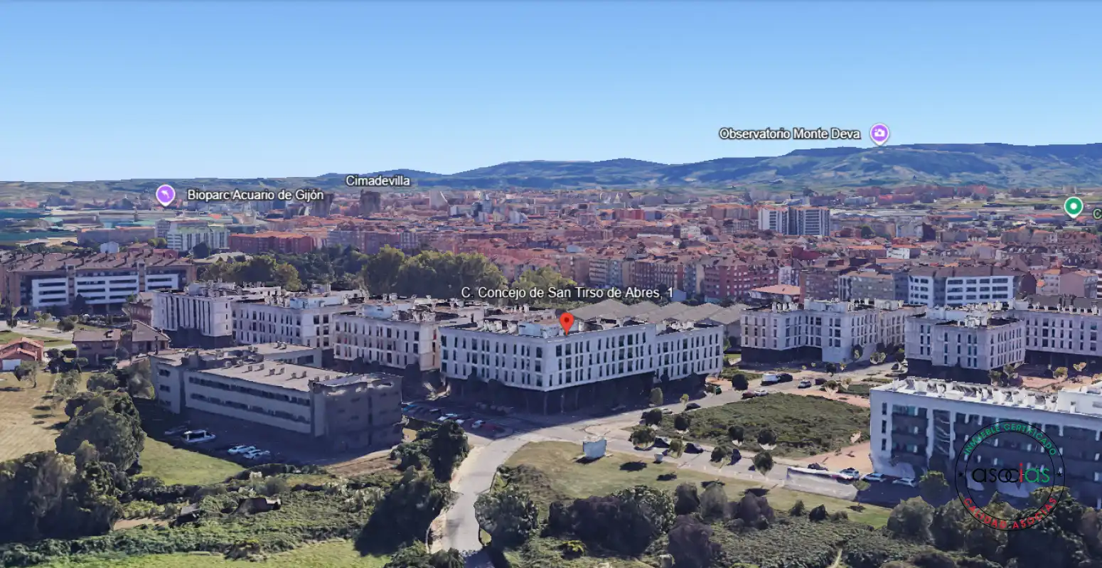 Exterior view of Flat for sale in Gijón   with Heating, Parquet flooring and Storage room