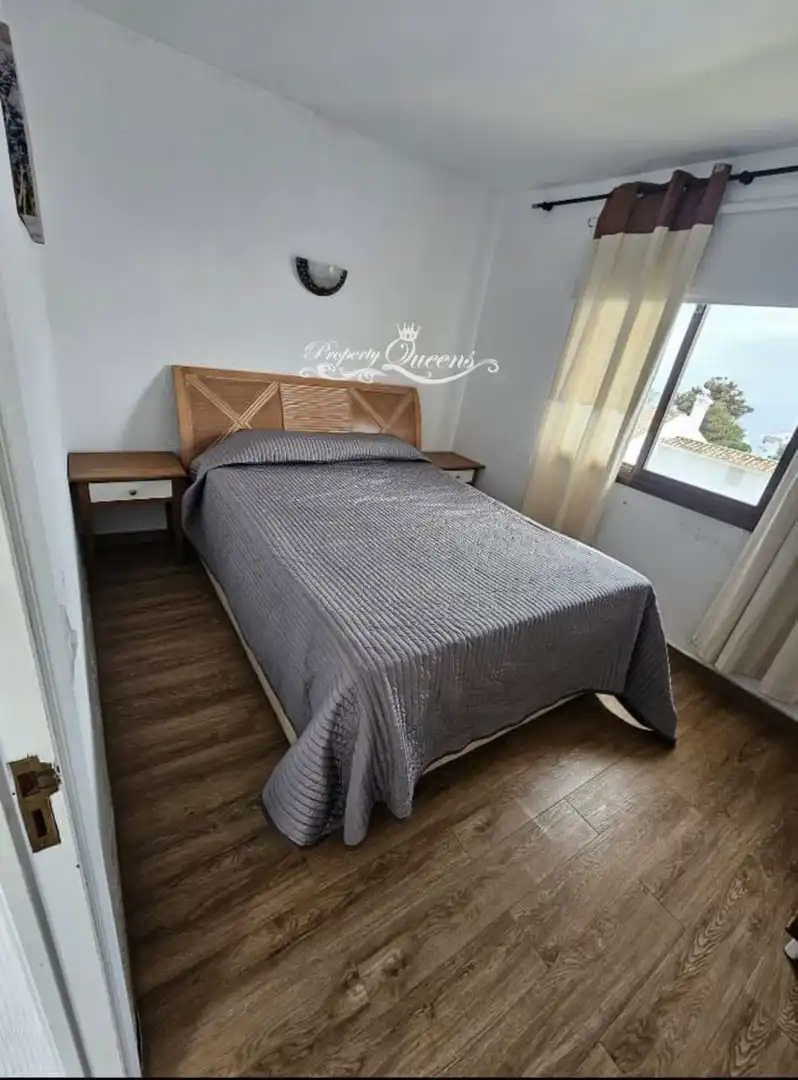Schlafzimmer von Maisonette zur Miete in Mijas mit Klimaanlage, Terrasse und Schwimmbad