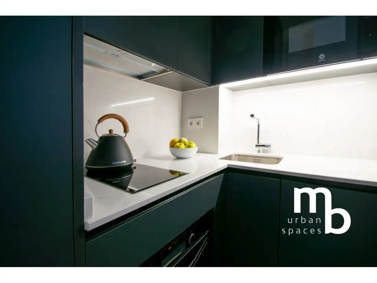 Cocina de Piso de alquiler en Madrid con Aire acondicionado, Calefacción y Parquet