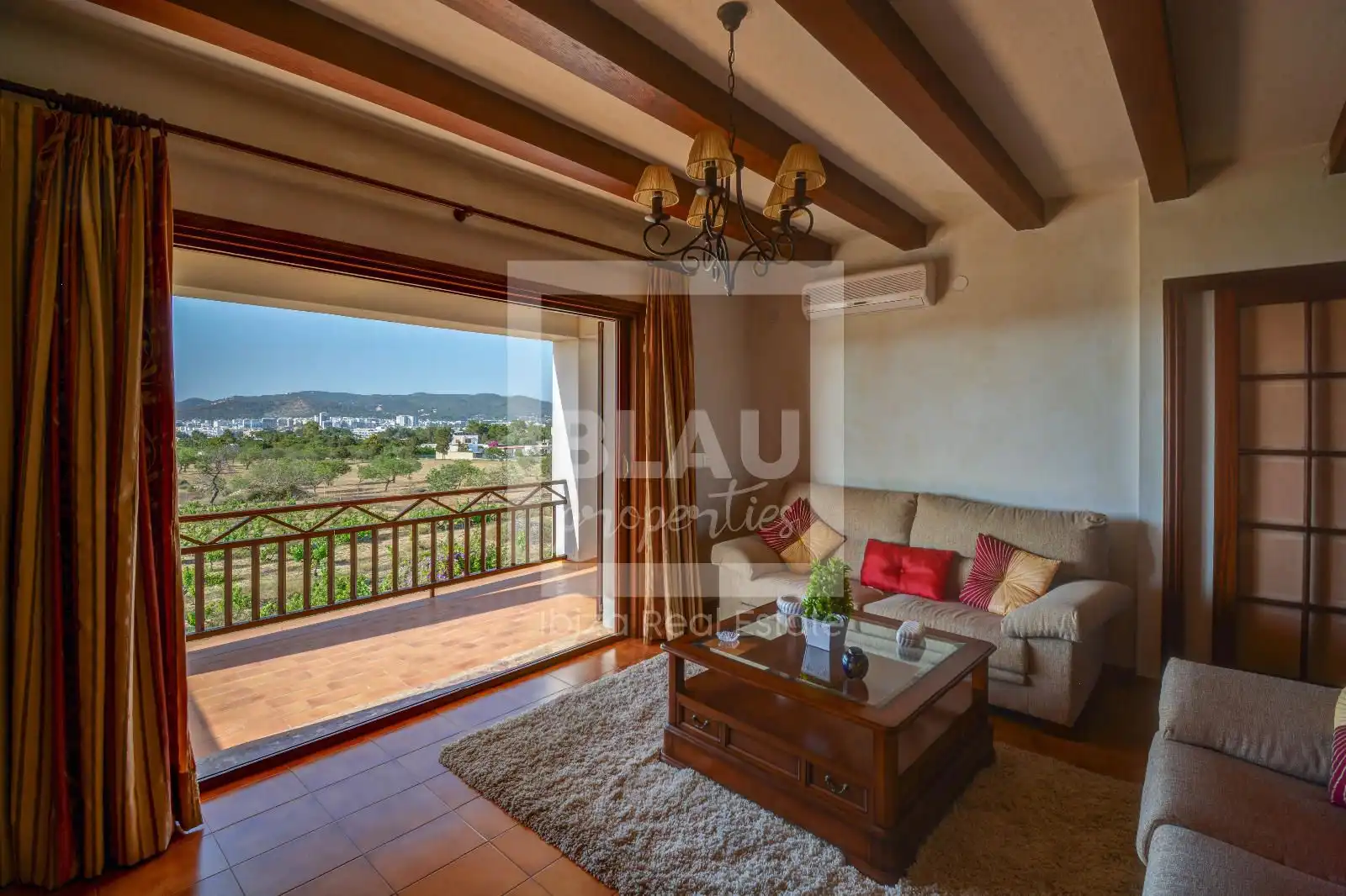 Living room of Houses for sale in Sant Josep de sa Talaia  with Air Conditioner, Terrace and Storage room