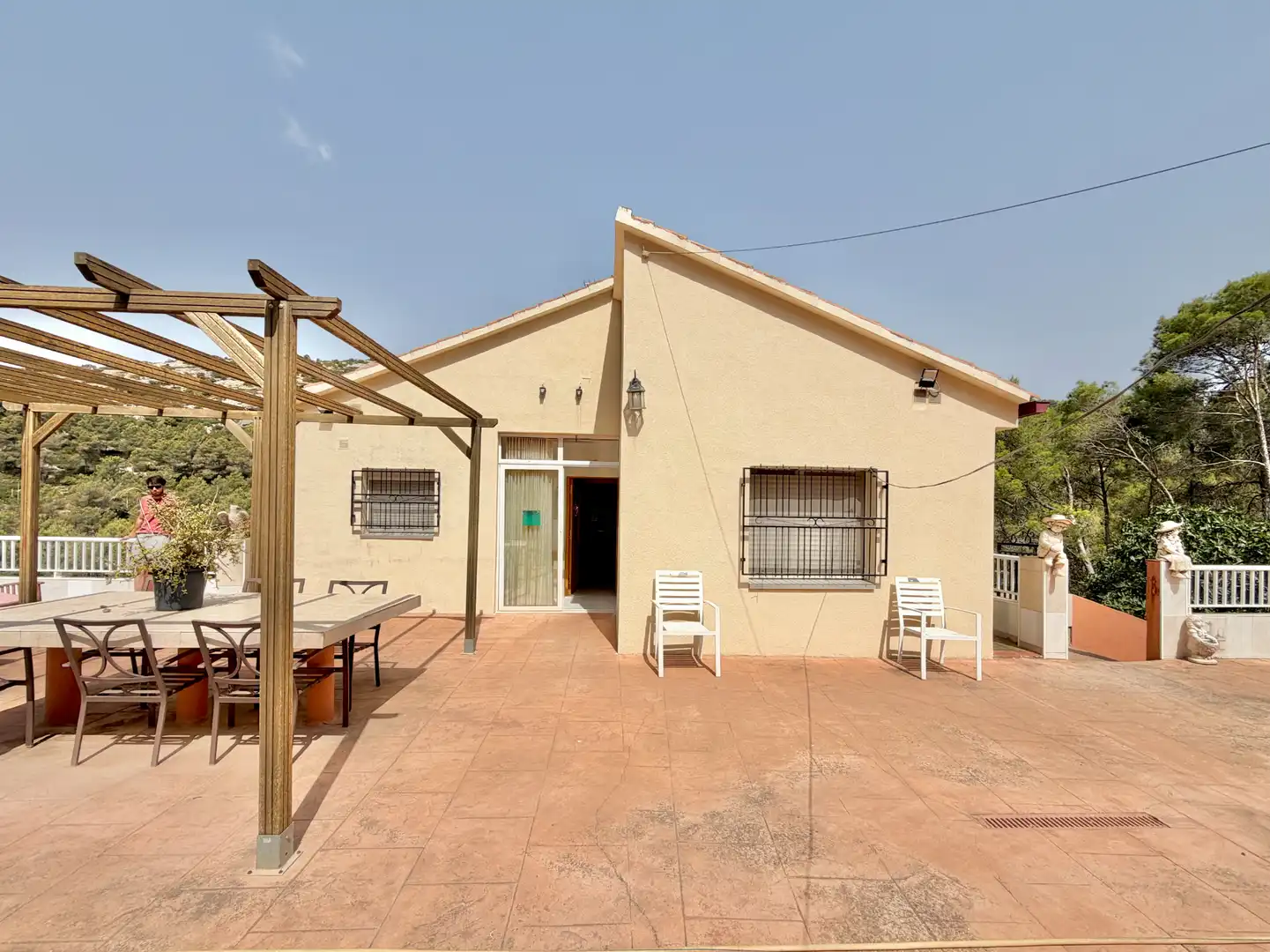 Vista exterior de Casa o xalet en venda en Olesa de Bonesvalls amb Calefacció, Jardí privat i Terrassa