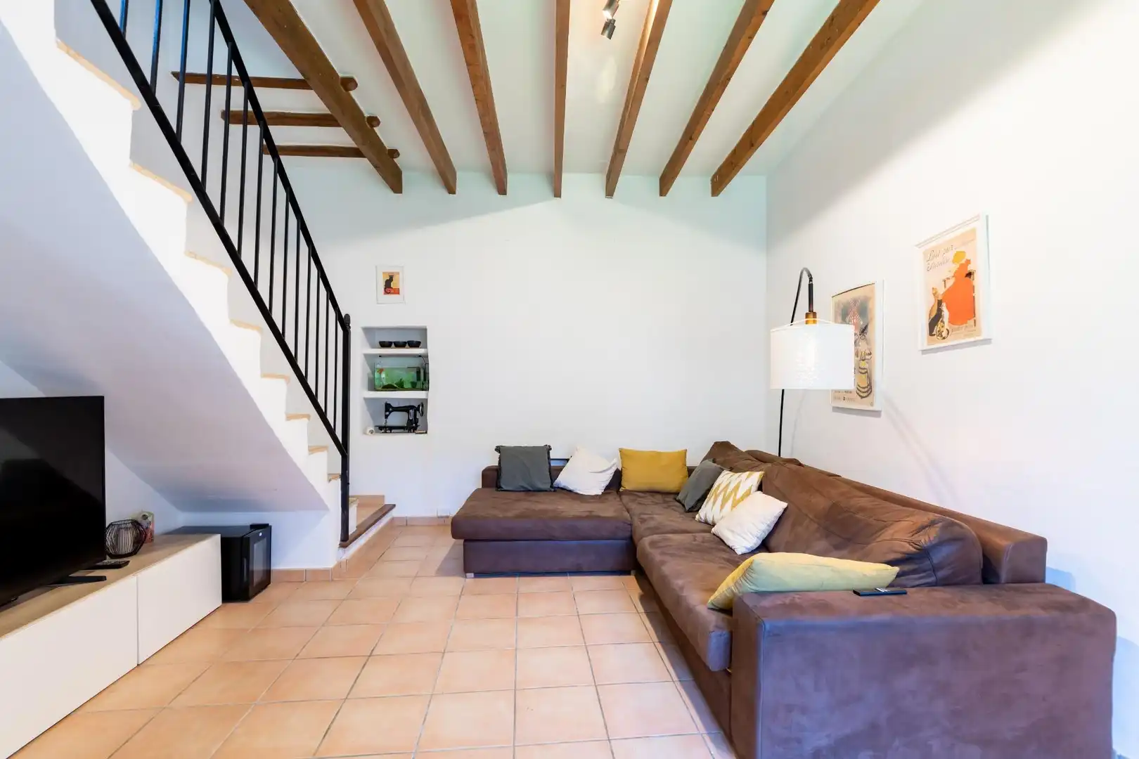 Sala de estar de Casa adosada en venta en Ariany con Aire acondicionado, Jardín privado y Terraza