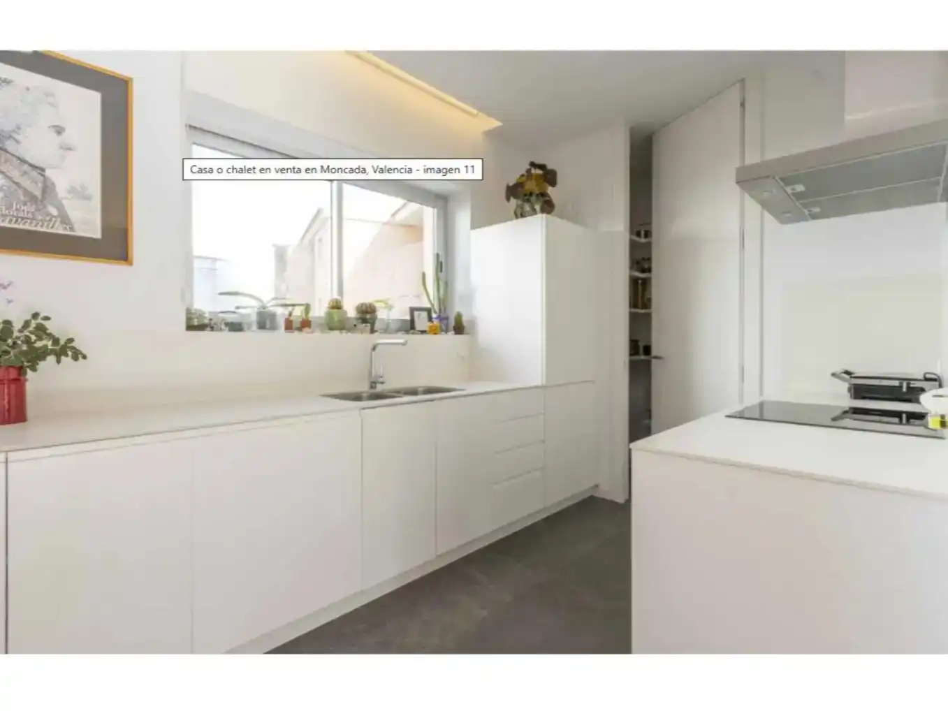 Kitchen of Flat for sale in Moncada  with Air Conditioner, Private garden and Parquet flooring
