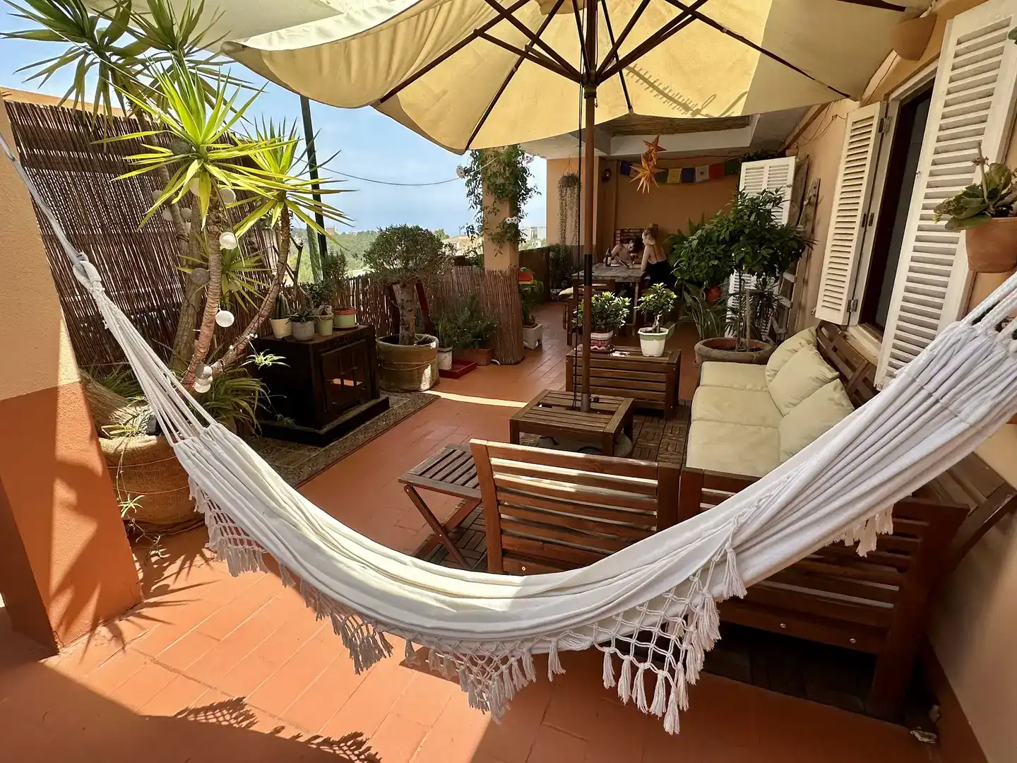 Terraza de Ático de alquiler en  Palma de Mallorca con Aire acondicionado, Parquet y Amueblado