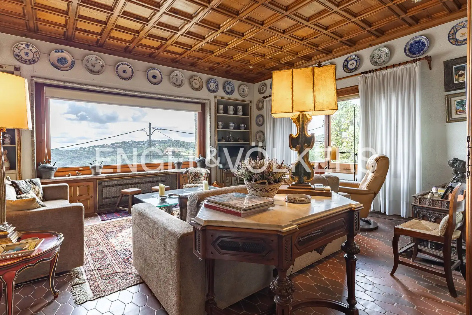 Sala d'estar de Casa o xalet en venda en Sant Feliu de Codines amb Aire condicionat, Calefacció i Jardí privat