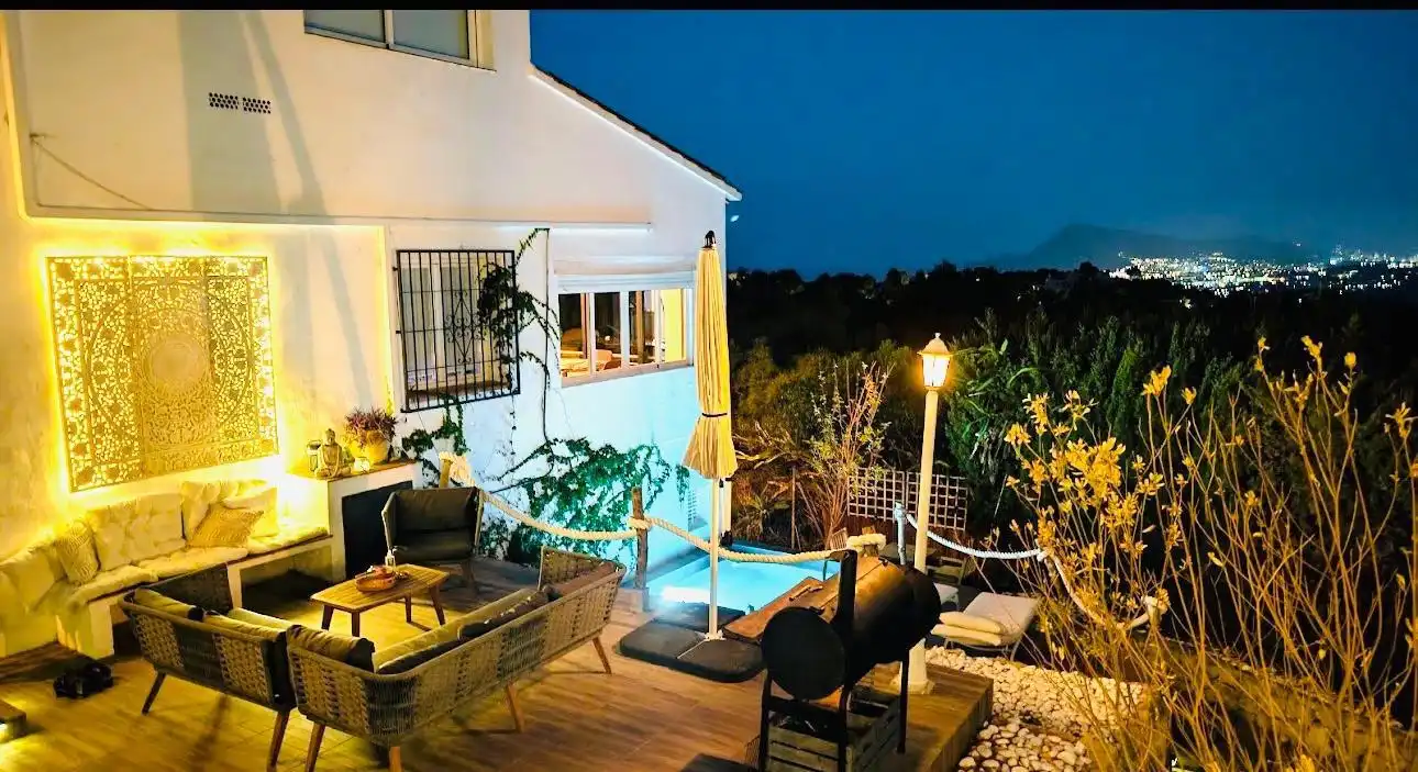 Terraza de Casa o chalet en venta en Altea con Aire acondicionado, Piscina y Alarma