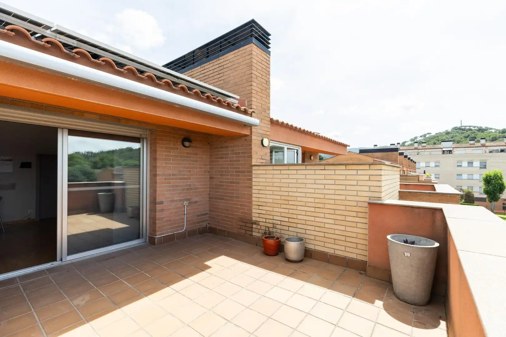 Terrassa de Casa adosada en venda en Sant Fost de Campsentelles amb Calefacció, Jardí privat i Terrassa
