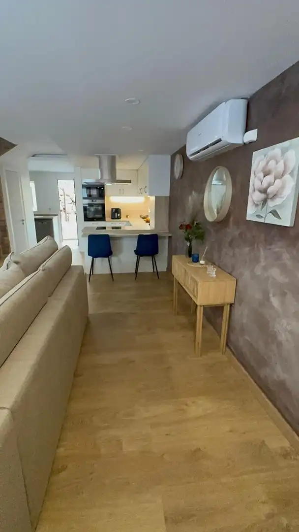 Living room of Detached homes for rent in Mutxamel  with Air Conditioner, Private garden and Parquet flooring
