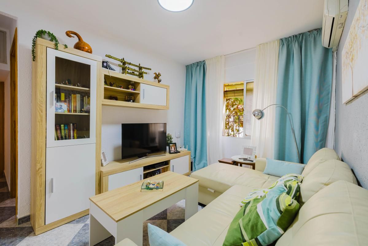 Wohnzimmer von Wohnung zum Verkauf in Málaga Capital mit Heizung und Möbliert