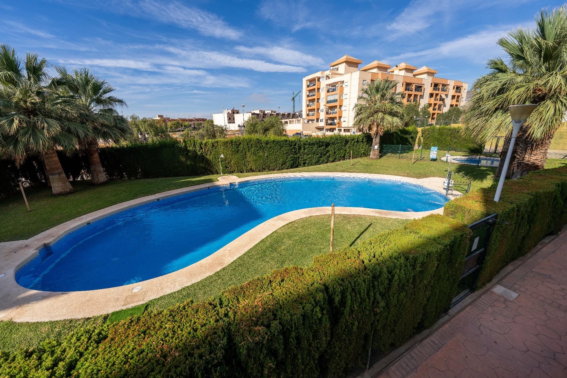 Garden of Flat for sale in Roquetas de Mar  with Air Conditioner, Private garden and Terrace