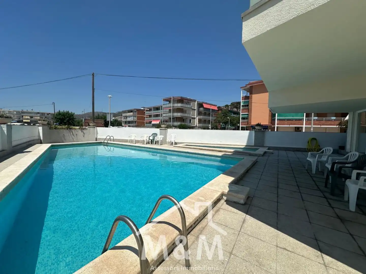 Swimming pool of Flat for rent in Castelldefels  with Terrace and Community pool