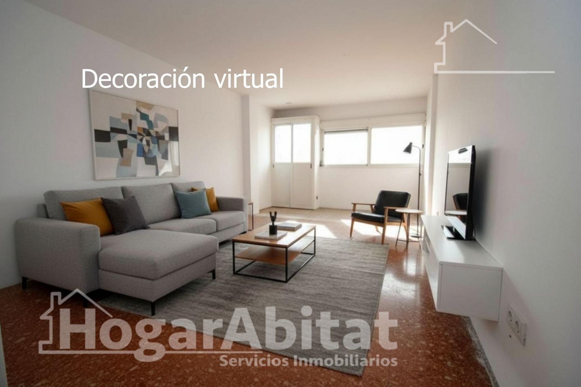 Living room of Flat for sale in  Valencia Capital  with Balcony