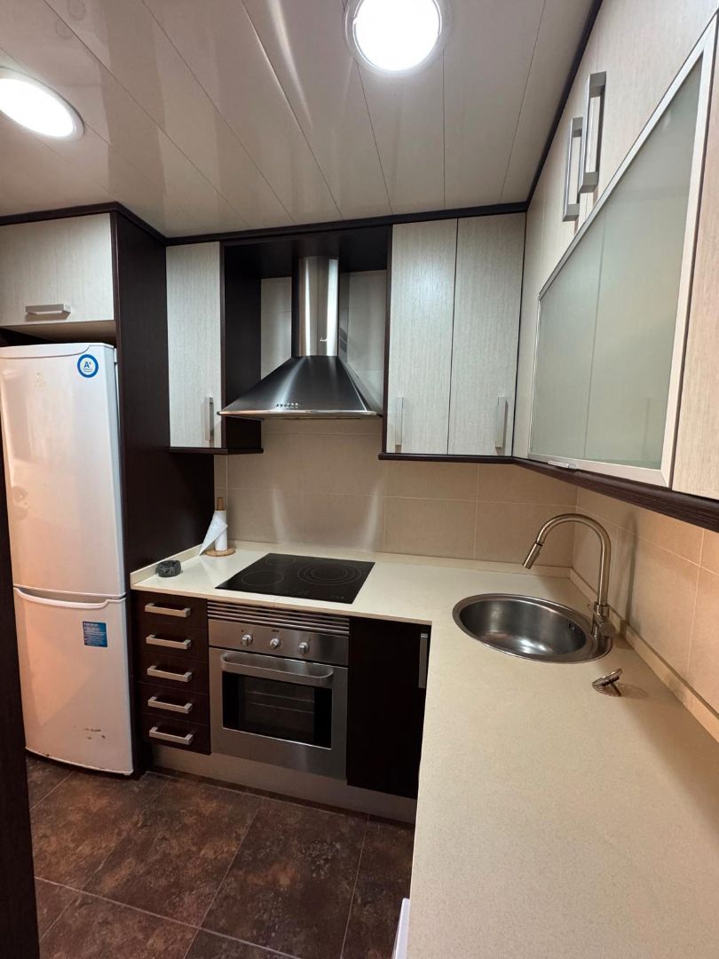 Kitchen of Flat for sale in Badalona  with Heating, Parquet flooring and Furnished