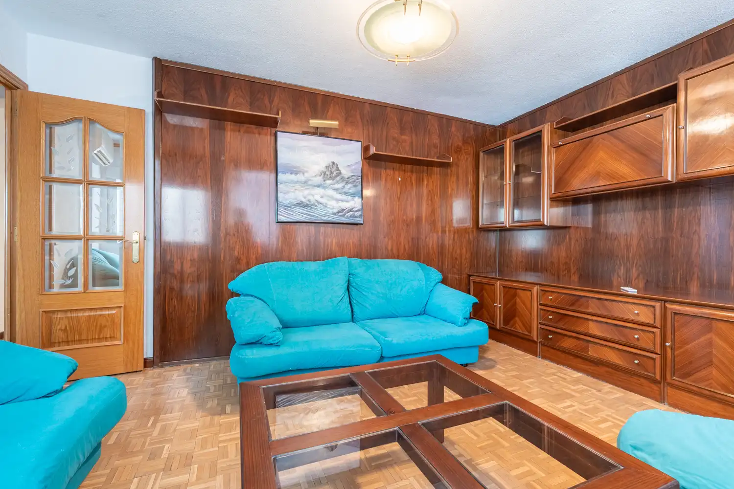 Sala d'estar de Pis en venda en Madrid amb Aire condicionat, Calefacció i Parquet