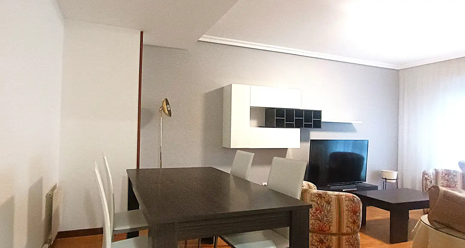 Dining room of Flat for rent in Burlada / Burlata  with Heating, Parquet flooring and Terrace