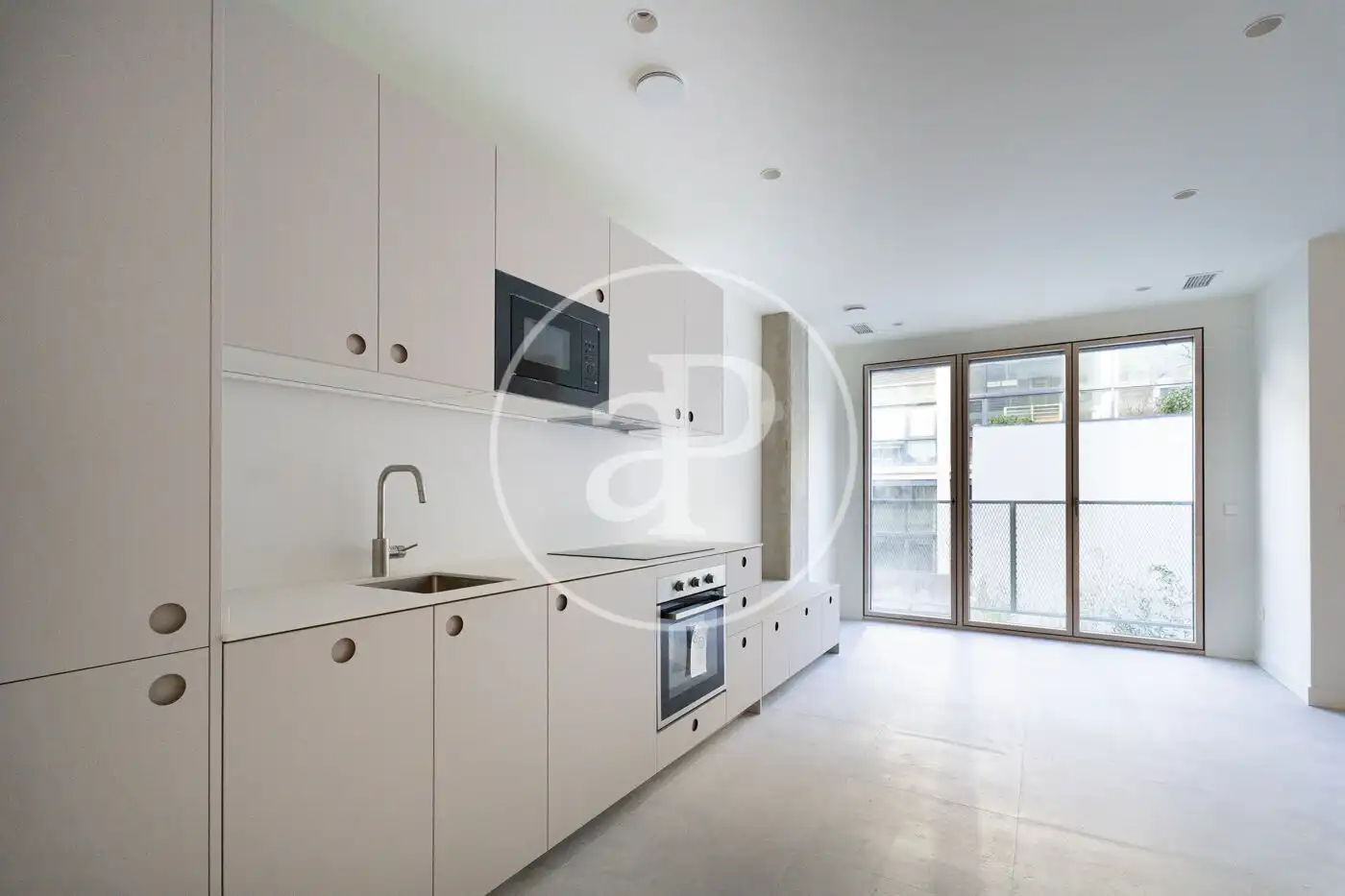 Kitchen of Flat for rent in Madrid  with Air Conditioner, Heating and Private garden