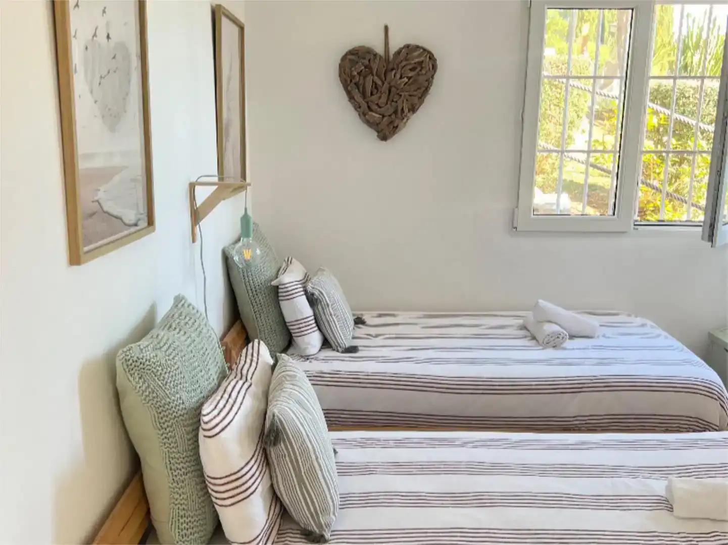 Schlafzimmer von Wohnung zur Miete in Jávea / Xàbia mit Klimaanlage, Privatgarten und Möbliert