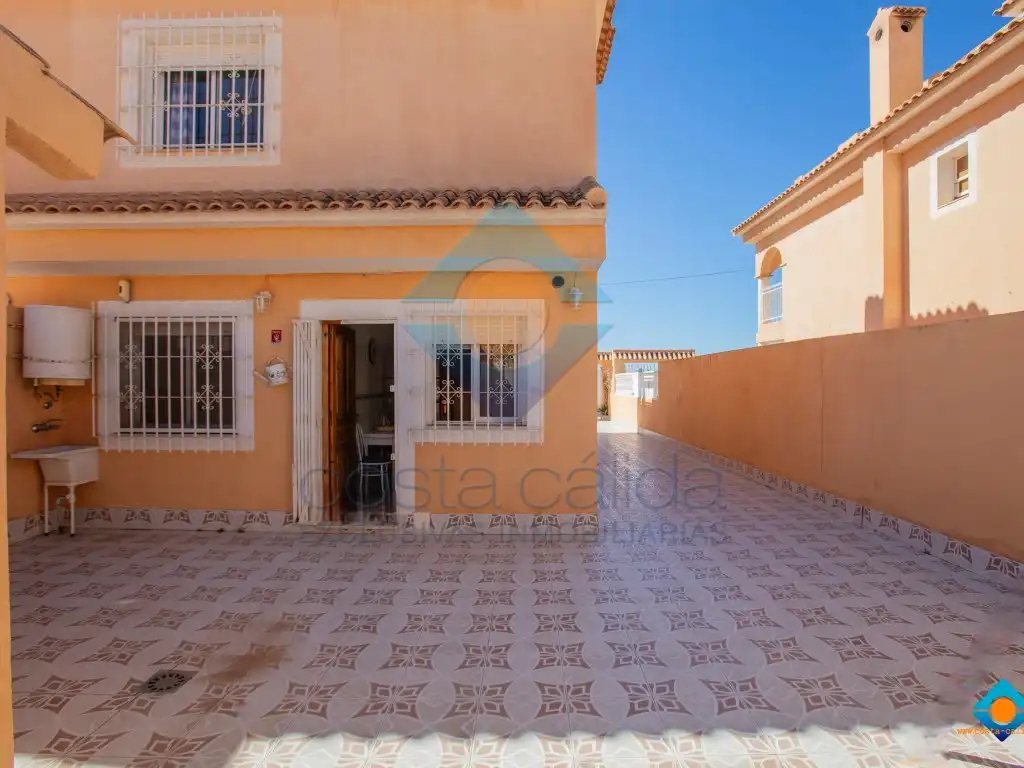 Vista exterior de Casa o chalet en venta en Mazarrón con Aire acondicionado, Jardín privado y Terraza