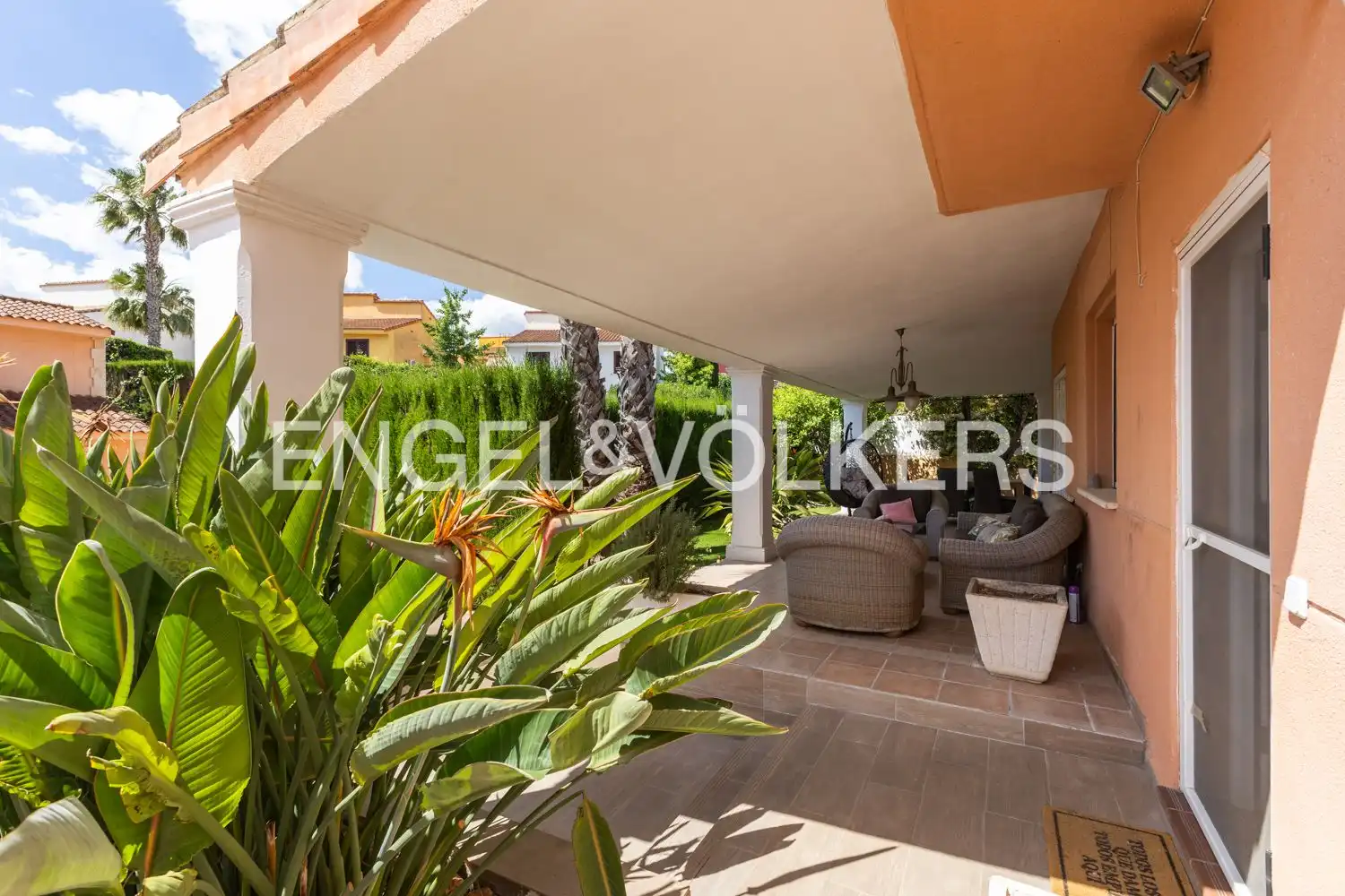 Terrace of Houses for rent in Riba-roja de Túria  with Air Conditioner, Heating and Private garden