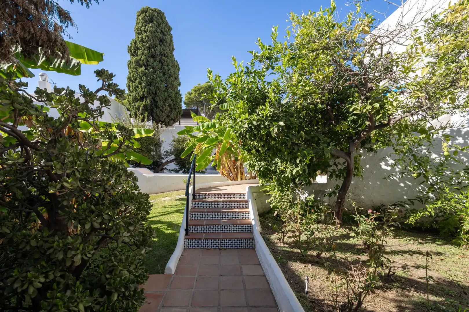 Jardí de Dúplex de lloguer en Nueva Andalucía